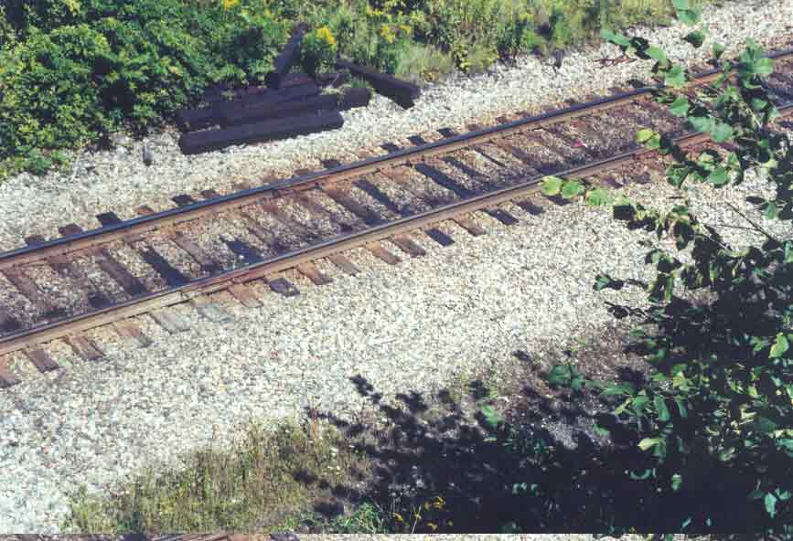 SUBJECT: Canadian Pacific Railway tracks, Cobleskill, New York, USA 

CAMERA:  Canon EOS Rebel-X SLR
MEDIA:  Kodak ISO 400 4-inch by 6-inch glossy print
FILE:  JPEG from HP 4100C scanner
EDITING:  Adobe Photoshop